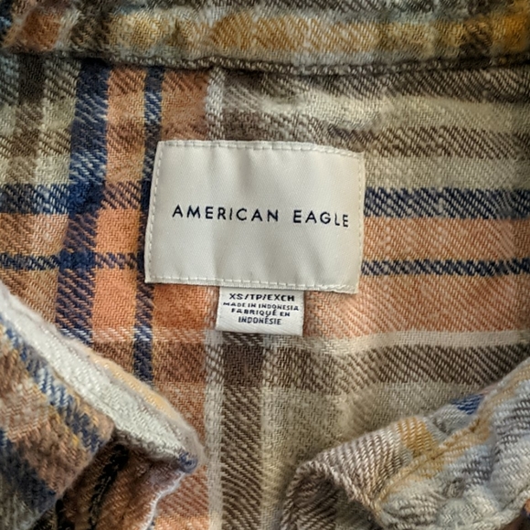 Distressed plaid flannel - Picture 3 of 4